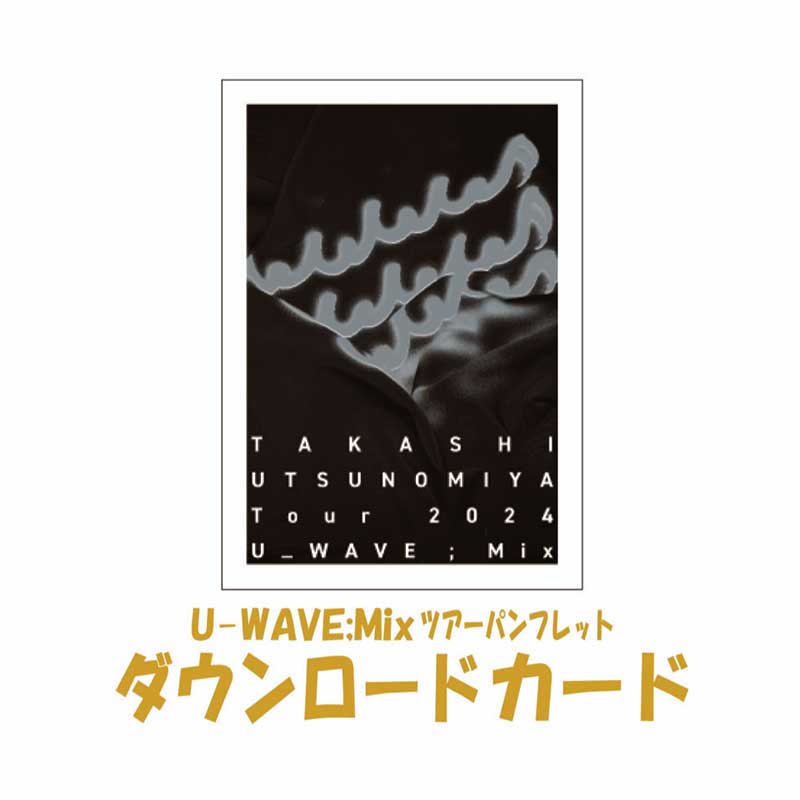 U_WAVE；Mixツアー パンフレットダウンロードカード